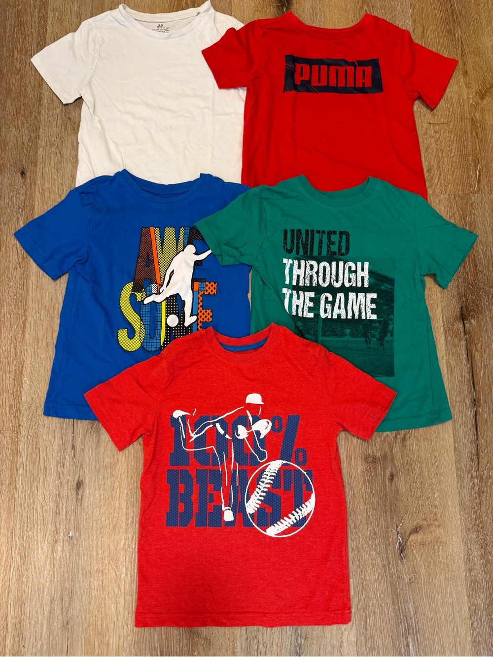 Kids Tee Lot Summer Shirts T-shirts Boys Size Small Child Tops Size 6 lot 6T